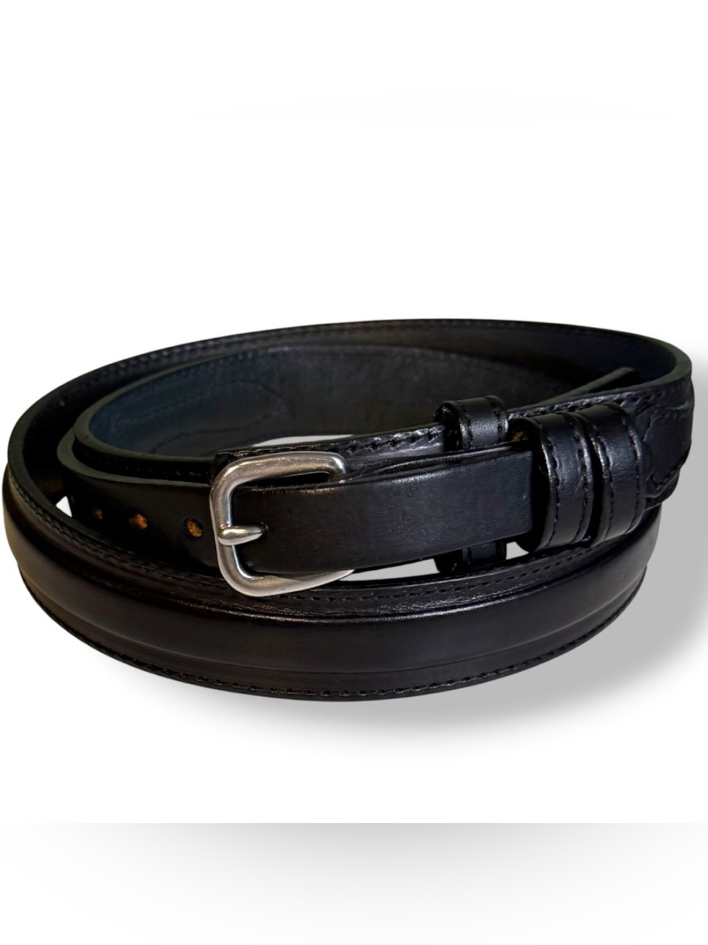 Gingerich Leather Ranger Belt Black Size 38 Amish Handcrafted USA Western Work